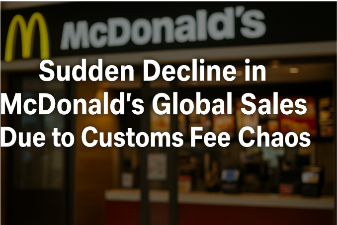 Sudden Decline in McDonald's Global Sales Due to Customs Fee Chaos